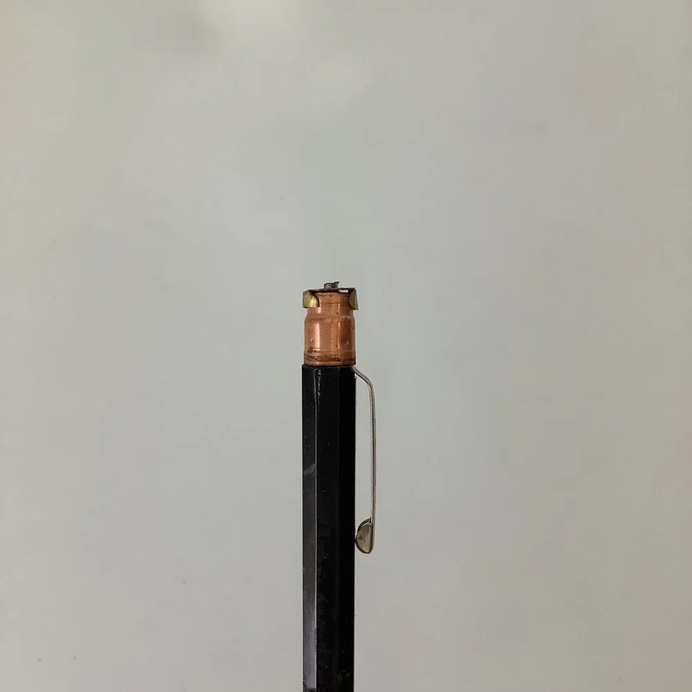 VTG Black Scripto Mechanical Pencil Continuous Twist Mechanism Metal Pocket Clip